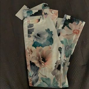 7 for all Mankind floral jeans